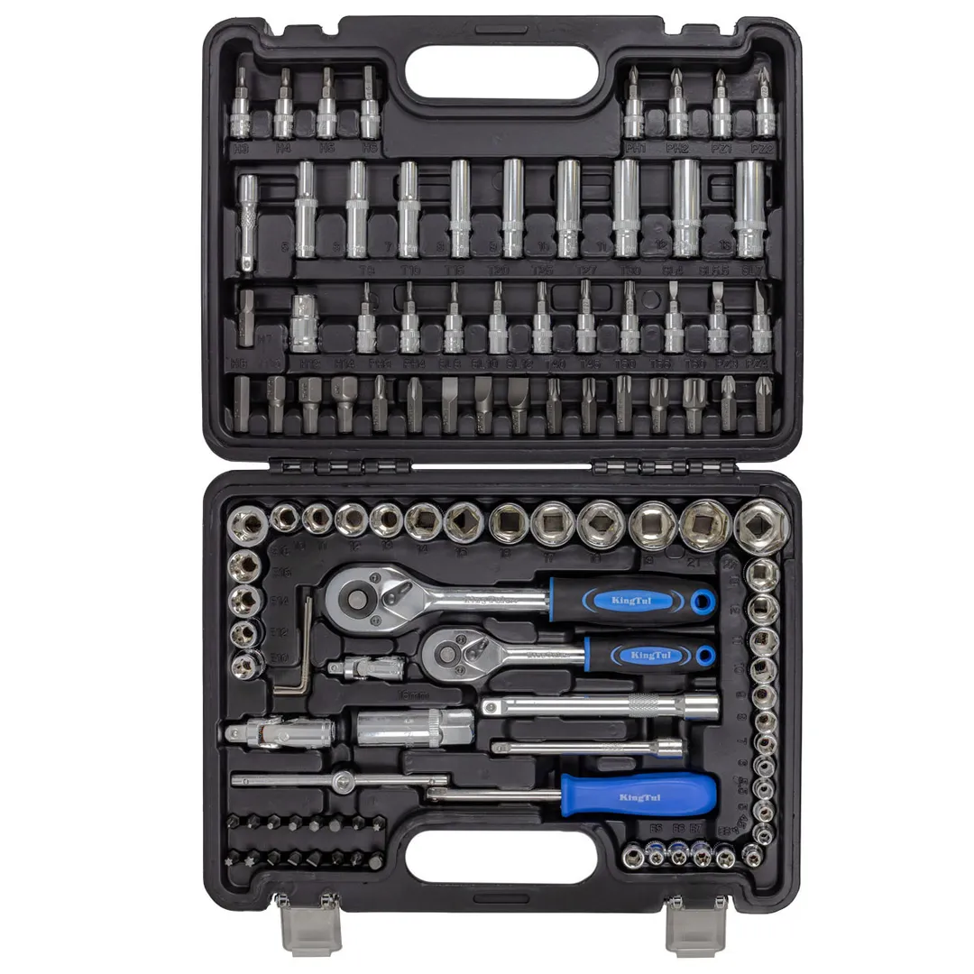 Набор инструментов 108 пр. 1/4''&3/8'' 6-гр. KINGTUL KT-41082-5DS