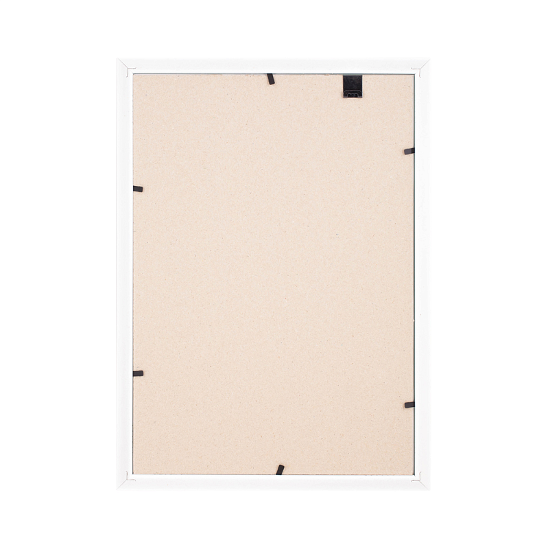 Фоторамка "OfficeSpace №9", 21х30 см, пластик, со стеклом, белый, золото