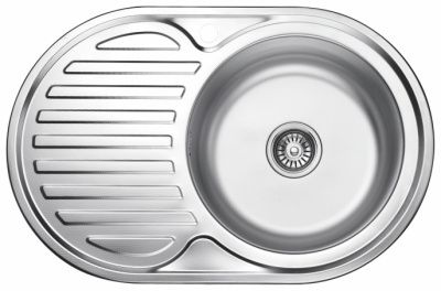 Кухонная мойка из нержавеющей стали, декорированная Ledeme L67750-R