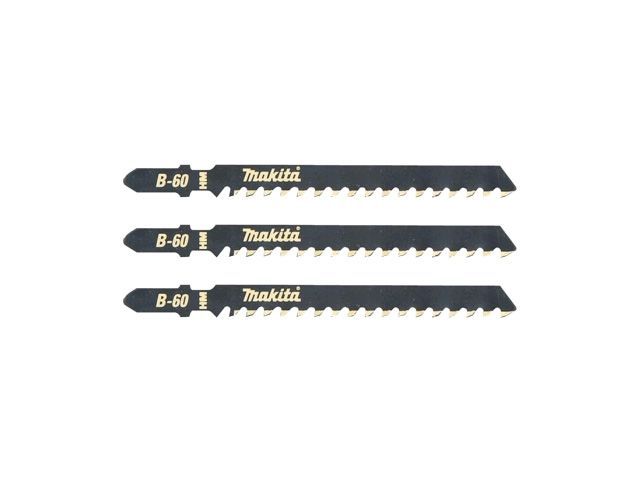 Пилка лобз. по гипсокартону B-60, 3 шт., пропил прямой, тонкий, быстрый рез Makita B-06890