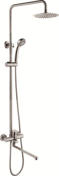 Душевая система со смесителем и тропическим душем из нержавеющей стали SUS304, сатин L72403-2 Ledeme