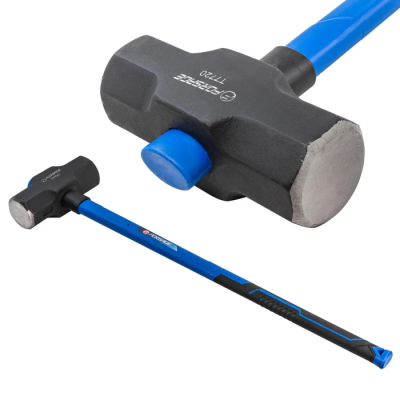 Кувалда 9 кг с фиберглассовой ручкой и резиновой противоскользящей накладкой, L ручки 800 мм Forsage F-T7720