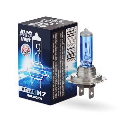 Галогенная лампа ATLAS 5000К/ H7.12V.55W.КОРОБКА-1 шт. AVS A78890S