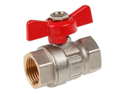 Кран шаровый 1/2" вн.-вн. бабочка PN40 AV Engineering AVE092012