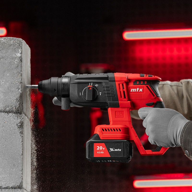 Перфоратор аккумуляторный бесщет. RHB-BL-20-26, 3 Дж, Li-Ion, 20 В MTX 26780