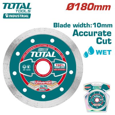 Диск алмазный 180х10,0х22,2 мм TOTAL TAC2121801