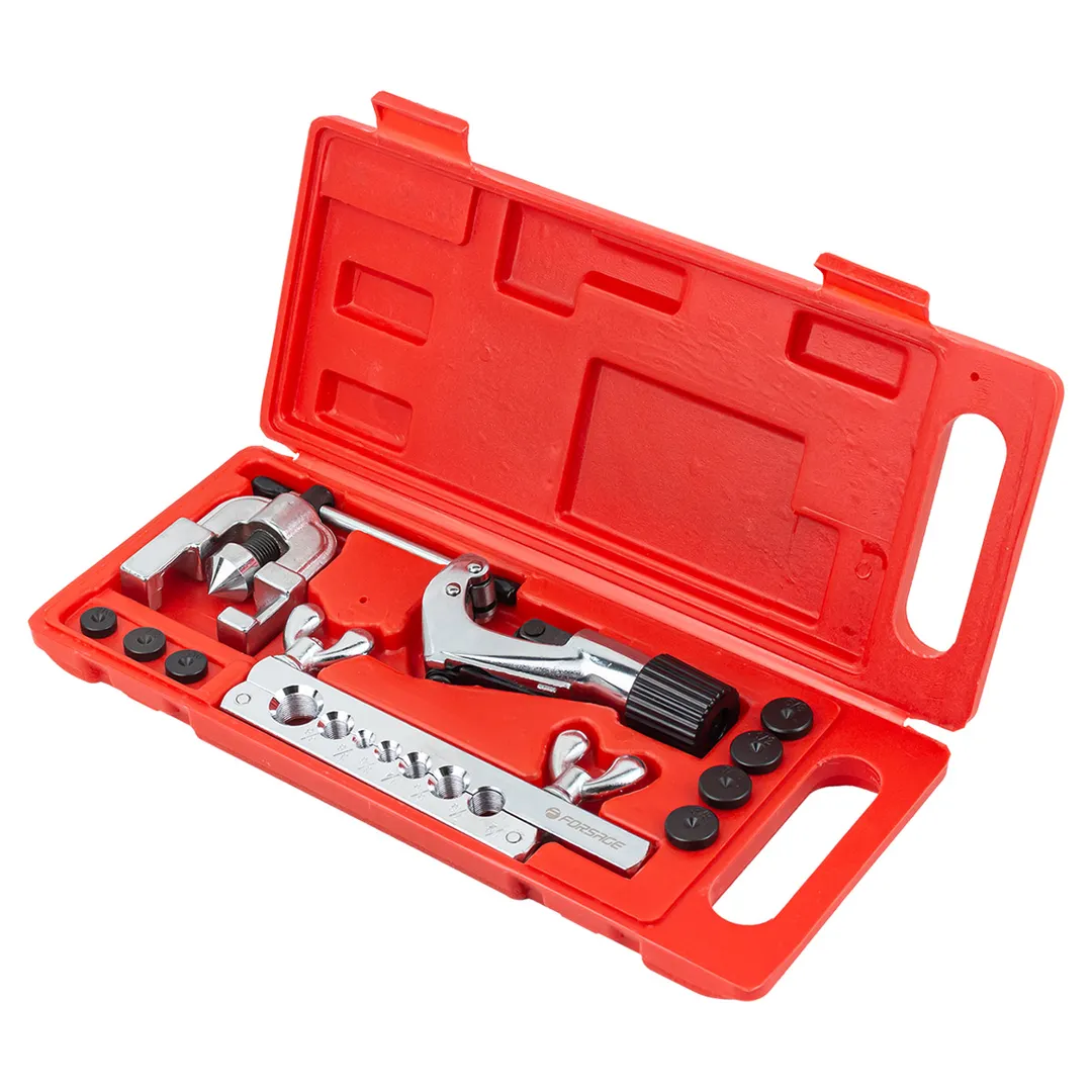 Набор инструментов для развальцовки трубок 10 пр., 3/16'', 1/4'', 5/16'', 3/8'', 7/16'', 1/2'', 5/8'' Forsage F-656