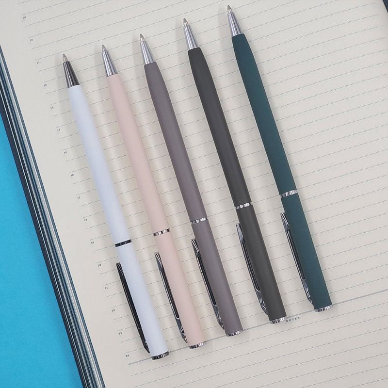 Ручка шариковая автоматическая "Palermo", 0.7 мм, серый, серебристый, стерж. синий