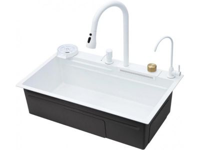 Мойка кухонная SAVOL S-SC003W, Белый