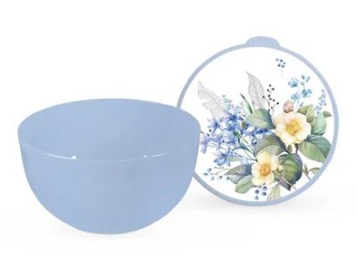 Миска с крышкой "Цветущий сад" 3 л Полимербыт 4359728