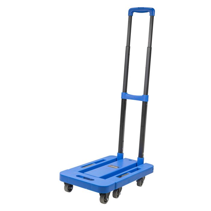 Тележка платформенная складная с телескопической ручкой и набором эластичных шнуров, г/п 180кг Forsage F-L011
