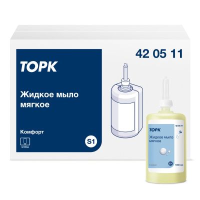 Мыло жидкое TORK Комфорт S1, 1 л, мягкое (420511)
