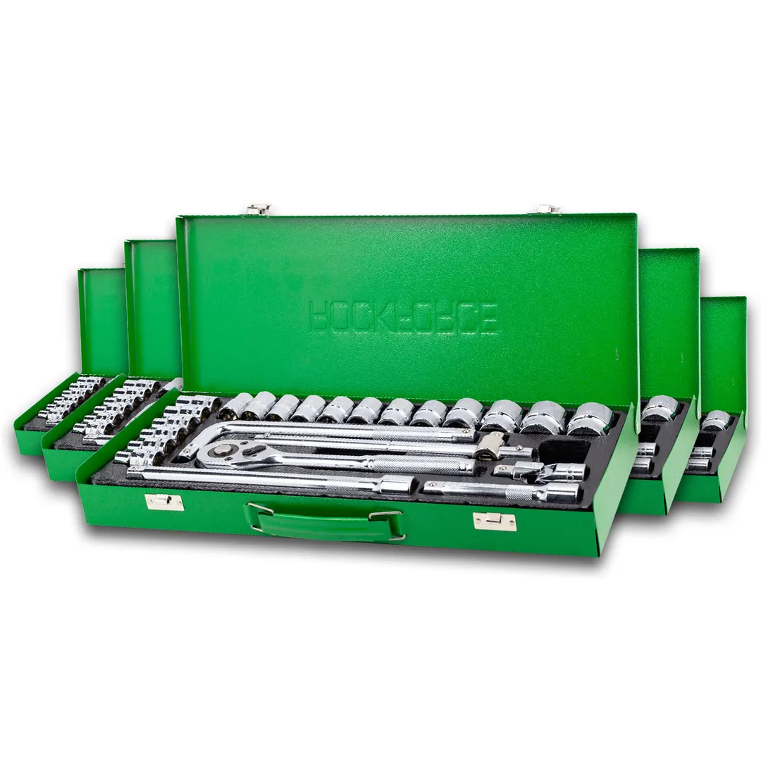 Набор инструментов 24 пр. 1/2'' 6-гр, 5 к-тов RockForce RF-4245B-5 5 K-T