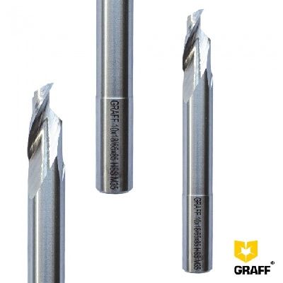 Фреза по алюминию и пластику 10х18/65х85х10 мм однозаходняя HSS M35 удлиненная GRAFF 140101810