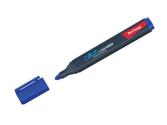 Маркер промышл. перманентный синий MULTILINE PE320, 3 мм Berlingo BMc_17202