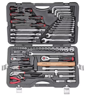 Набор инструментов 65 пр. 1/4''&1/2'' сорв. грани 65 пр FORCE 4653