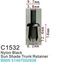 Клипса для крепления внутренней обшивки а/м БМВ пластиковая, 100 шт Forsage C1532(BMW)