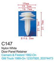 Клипса для крепления внутренней обшивки а/м GM пластиковая, 100 шт Forsage C0147(GM)