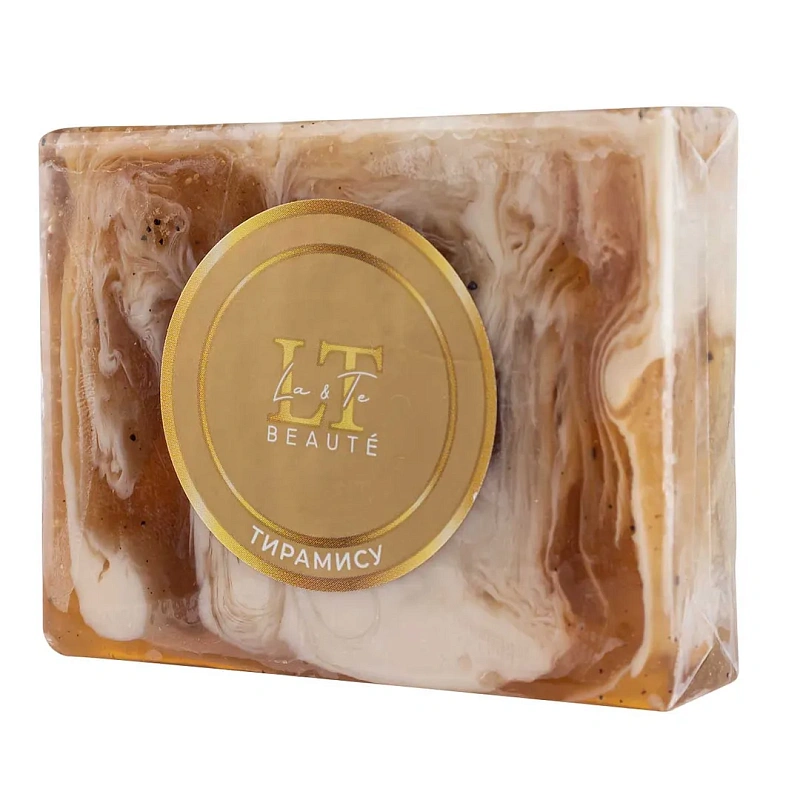Мыло твердое ручной работы с добавлением эфирных масел ''Тирамису'' La and Te beaute LT-6167(+ уп)