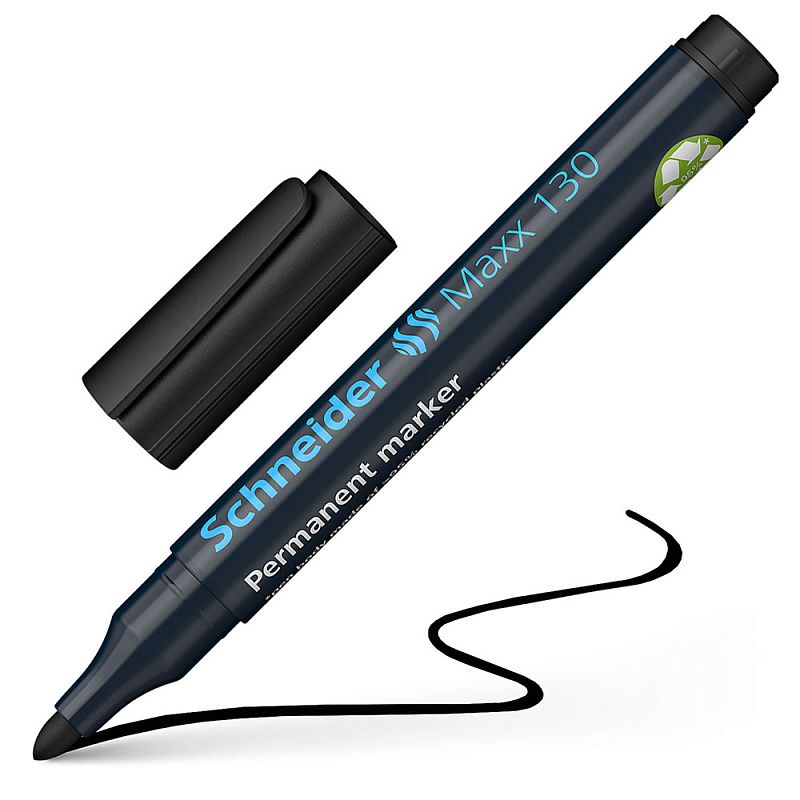 Маркер перманентный "Schneider Maxx 130", черный