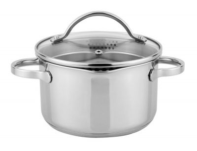 Кастрюля нерж Prime 6,1л ТМ Appetite Jiangmen Shenhua Stainless Steel Cookware Man LTD SH09613 - 24см