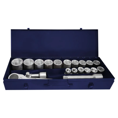 Набор торцевых головок 19-46 мм 3/4'' 6-гр с трещоткой 21 пр YATAFORCE YF-6212-5