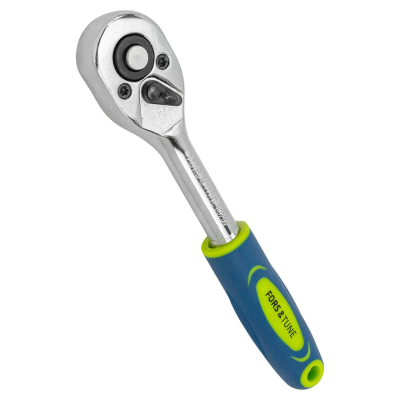 Трещотка реверсивная с резиновой ручкой 1/4'' L-150 мм, 24зуб FORSandTUNE FORSandTUNE-80222