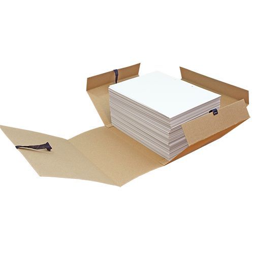 Папка для бумаг с завязками, 150 мм, 4 завязки, крафт