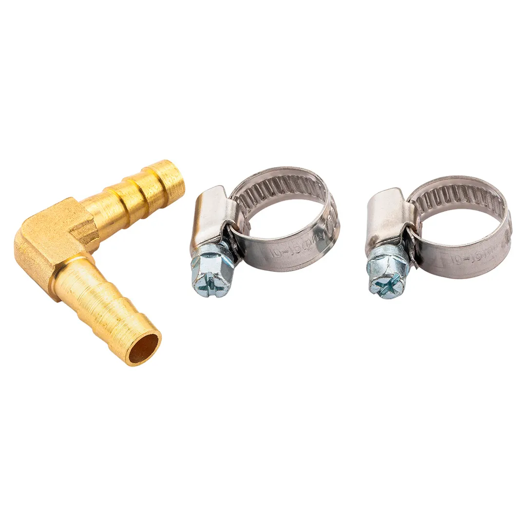 Переходник угловой, "елочка" 8х8 мм RockForce RF-MLH08