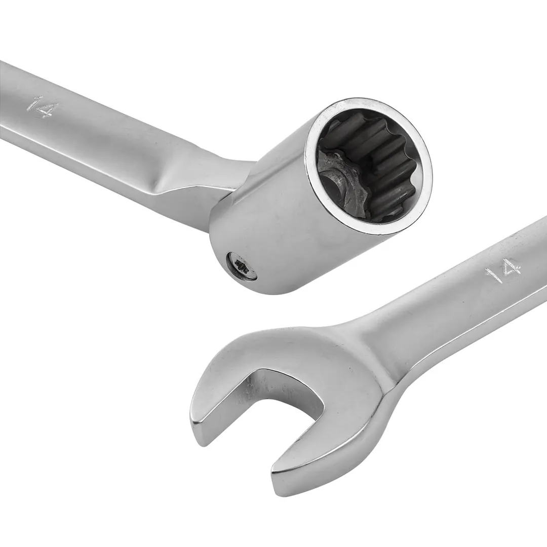 Набор ключей рожково-торцевых шарнирных 10 пр. 8-19 мм PATRON P-5010F