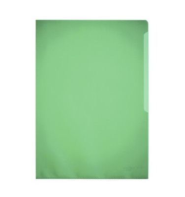 Папка-уголок "Durable", A4, 120 мк, пластик, зеленый