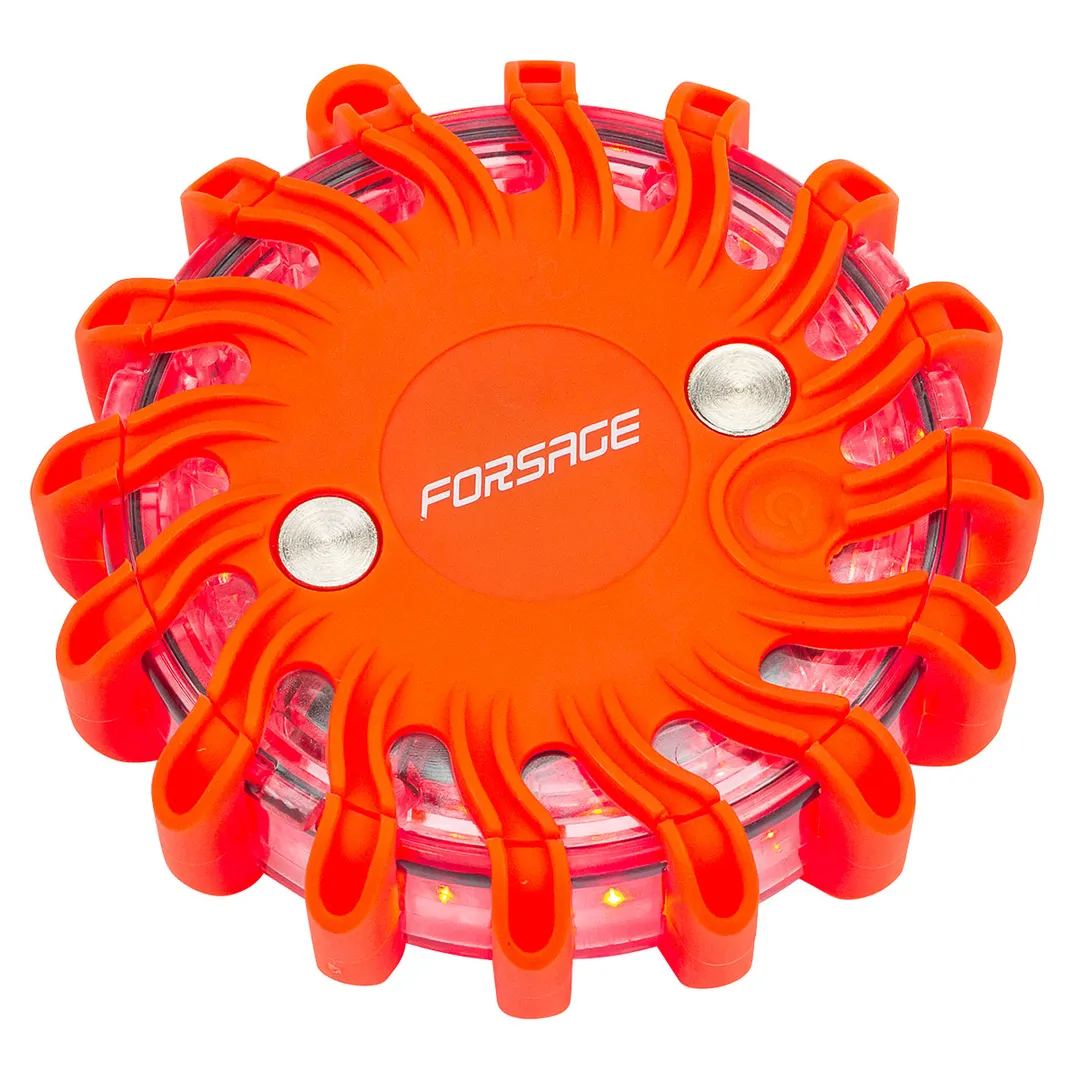 Фонарь переносной светодиодный с магнитом (9 световых режимов, 16 LED, 1хCR23) Forsage F-01151