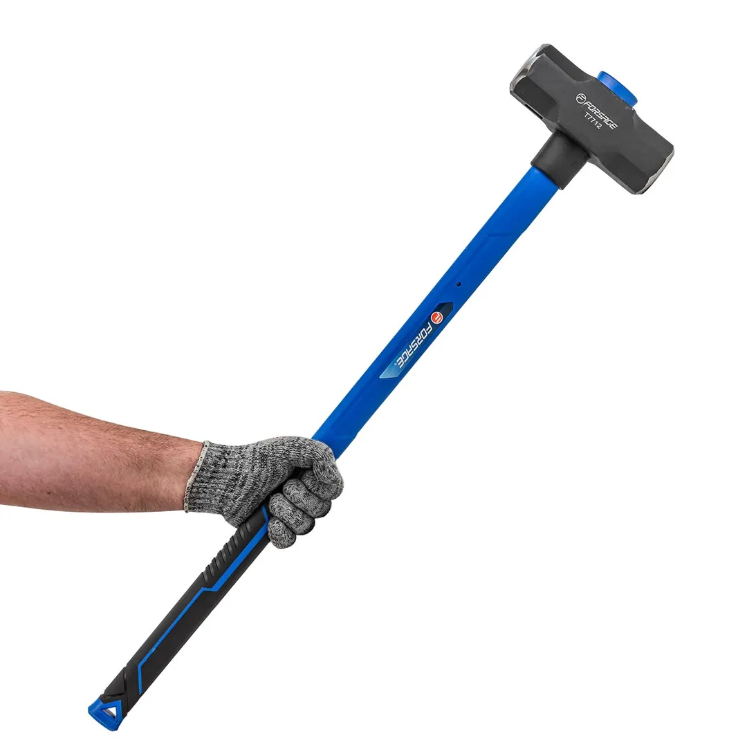 Кувалда 5,4 кг, с фиберглассовой ручкой и резиновой противоскользящей накладкой, L ручки 800 мм Forsage F-T7712