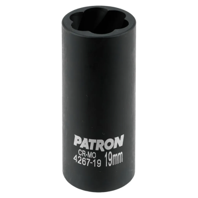 Головка-экстрактор ударная двухсторонняя экстрактор/6-гр 19 мм 1/2'' 6-гр PATRON P-4267-19