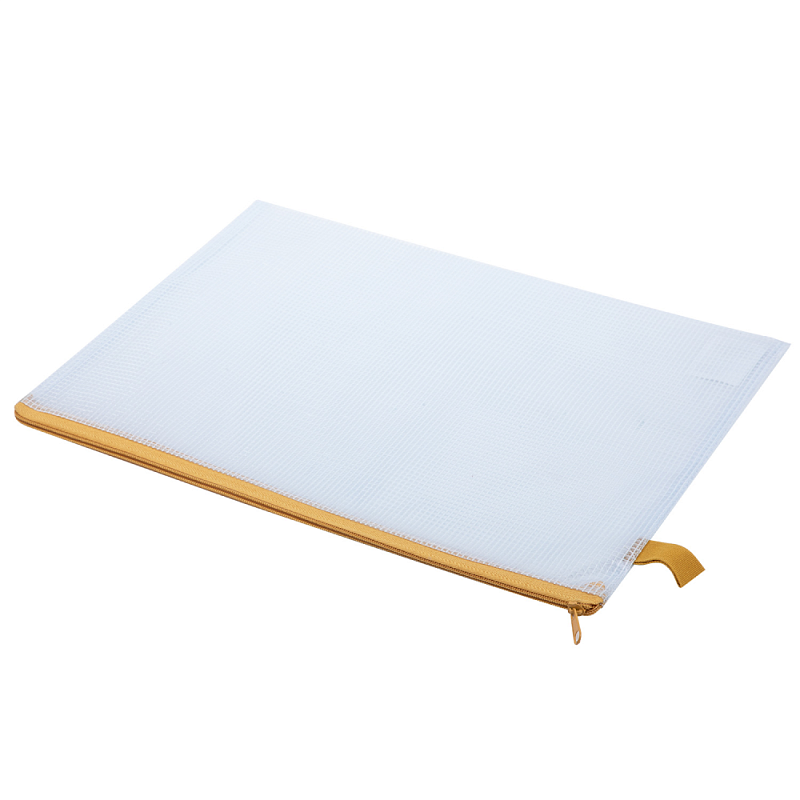 Папка конверт на молнии "Deli", А4, прозрачный