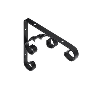 Полкодержатель мет. ARFA 200*200*13*2.5, черный AKS 68620