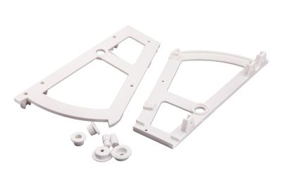 Крепление в шкаф для обуви однорядное, белый PL 13476