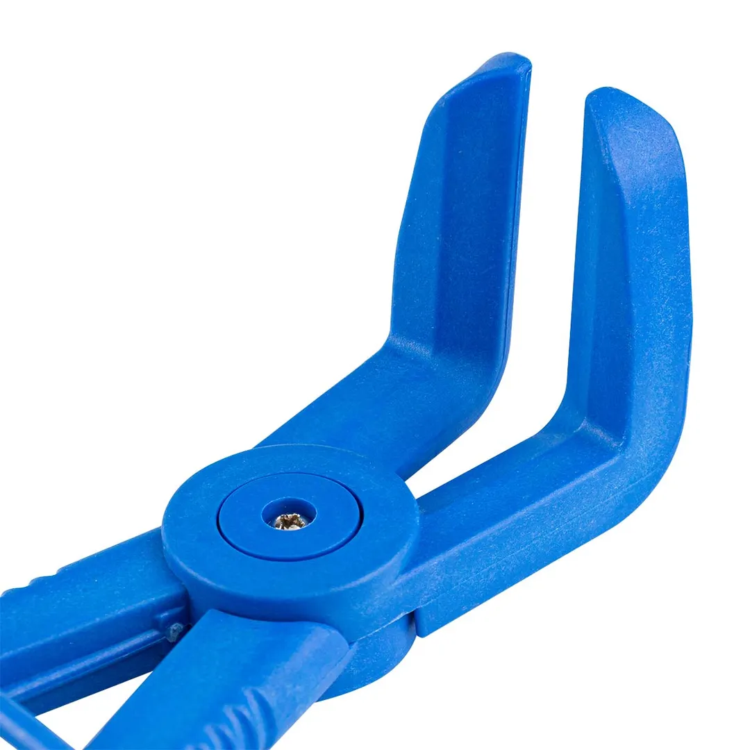 Зажим пластиковый для шлангов с фиксатором изогнутый 90°, L-220 мм Forsage F-903G18A