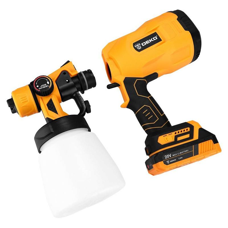 Краскопульт аккумуляторный DSG20K2 DEKO 084-0012