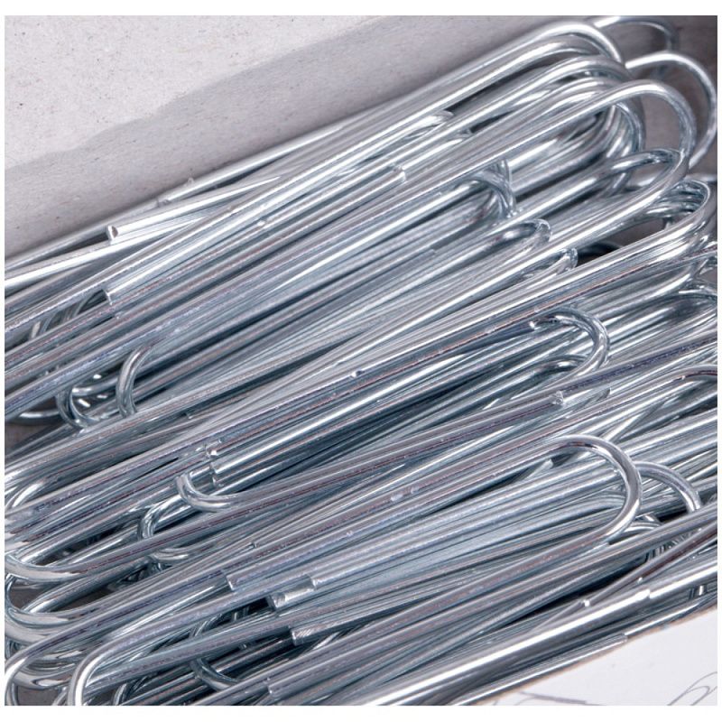 Скрепки 50 мм "OfficeSpace"., 50 шт., серебристый