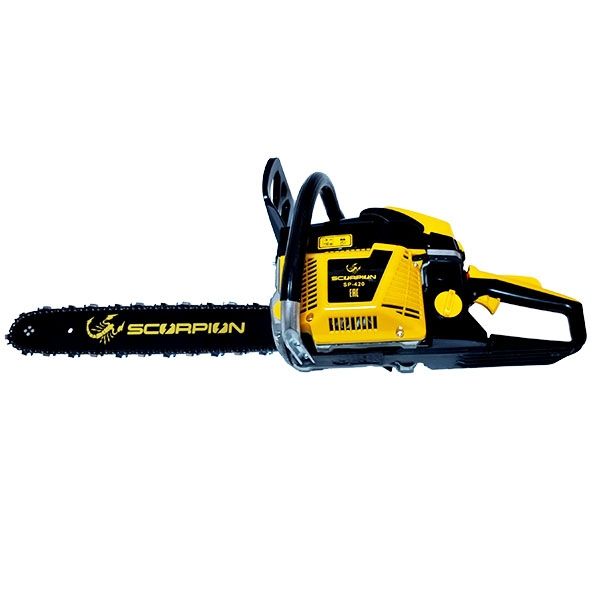 Пила цепная бензиновая SCORPION, 1900 Вт/3,0 л.с., 43 см. куб., шина 380 мм/15", цепь 0,325-1,5-64