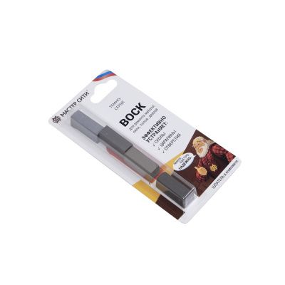 Воск мебельный темно-серый мягкий (набор 4 шт) (со шпателем) Мастер Сити 103249