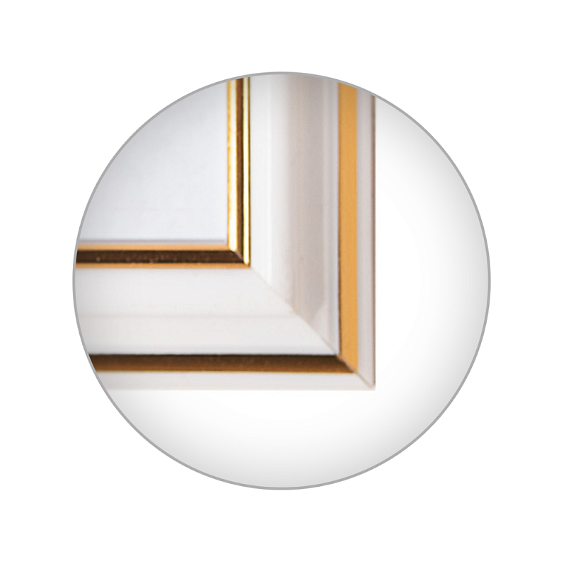 Фоторамка "П3-300 Zebra", 10х15 см, пластик, с ножкой, белый