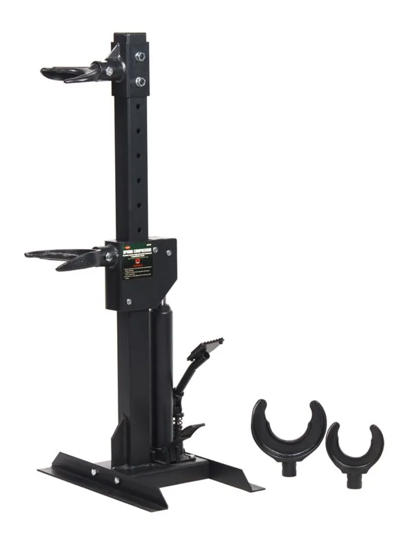 Съемник пружин гидравлический напольный, усилие стяжки до 1 т, рабочий диапазон 210-570 мм RockForce RF-1500-4