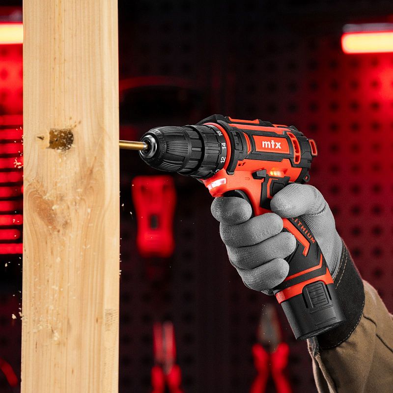 Дрель-шуруповерт аккумуляторная CDS-12, Li-Ion, 12 В MTX 26183