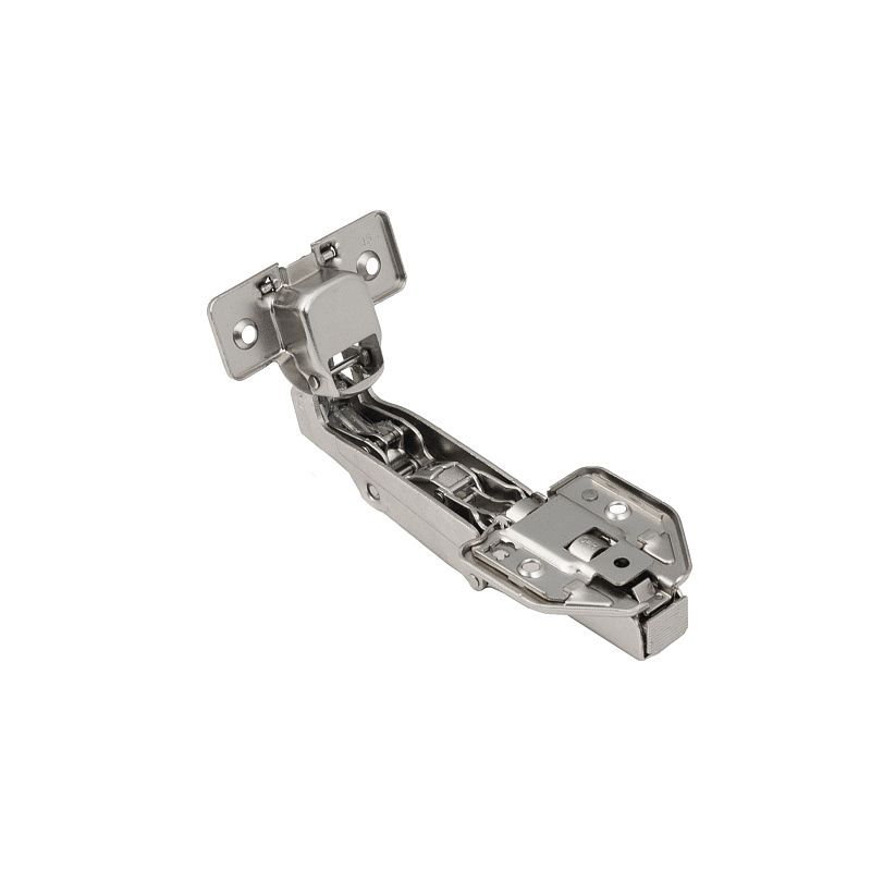 Петля 165° накладная с доводчиком 45мм h0 clip-on 3D (саморезы, заглушки) AKS PLUS 65556