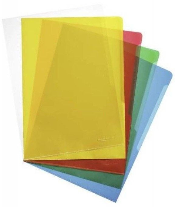 Папка-уголок "Durable", A4, 120 мк, пластик, красный