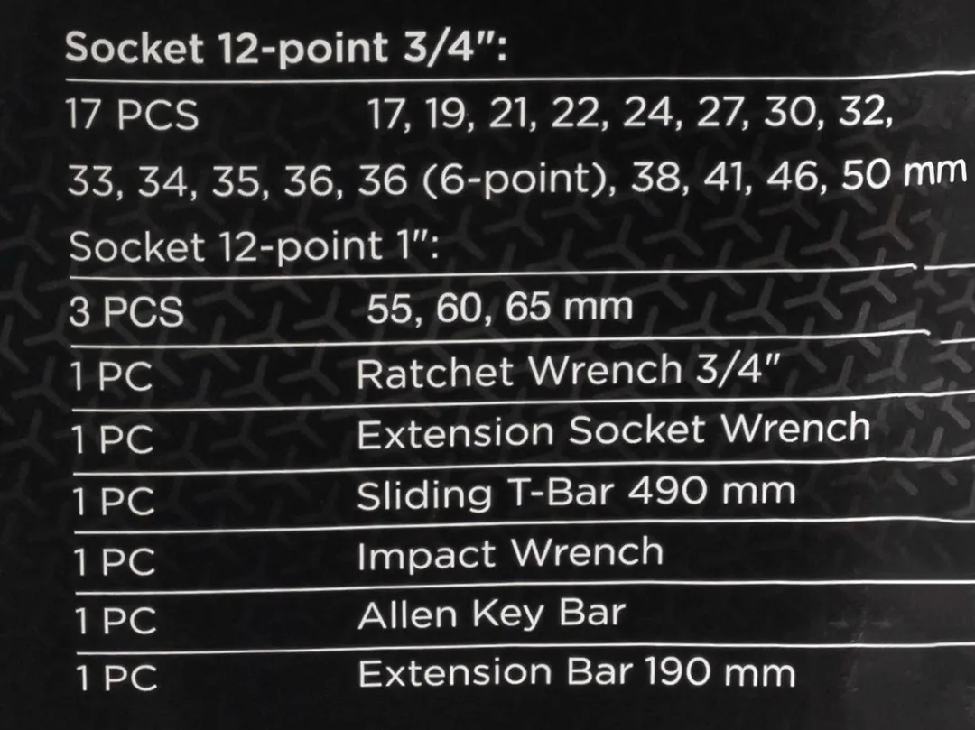 Набор инструментов ударных 26 пр, 3/4'', 1'' 12-гр. PATRON P-68262-9MPB