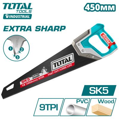 Ножовка по дереву 450 мм TOTAL THT55188