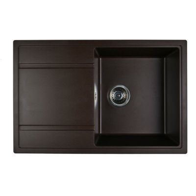 Мойка кухонная из мраморной крошки, coffee, Wisent W780-27